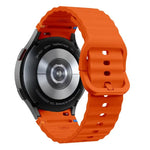 Wave Stitching Silicone Watch Band with 3D Curved Film, For Samsung Galaxy Watch4 Active 40mm, For Samsung Galaxy Watch4 Active 44mm
