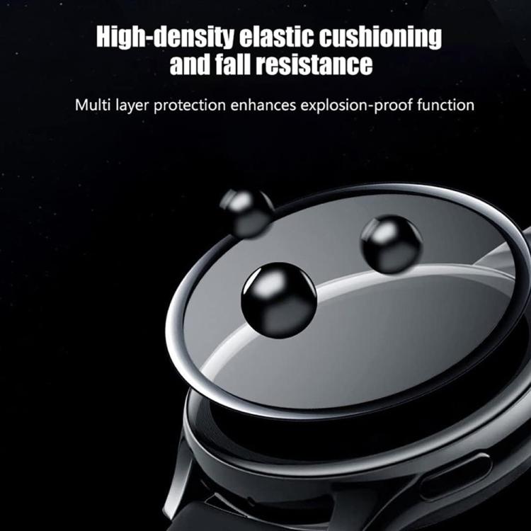 Wave Stitching Silicone Watch Band with 3D Curved Film, For Samsung Galaxy Watch FE 40mm, For Samsung Galaxy Watch7 44mm, For Samsung Galaxy Watch7 40mm, For Samsung Galaxy Watch6 Classic 47mm