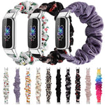 xDfind Polyester Elastic Wreath Watch Band For Fitbit Luxe, S, L