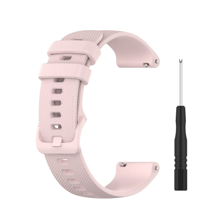 Quick Release Small Grid Texture Strap with Utility Knife, Size: Free Size 22mm, For Garmin Forerunner 745