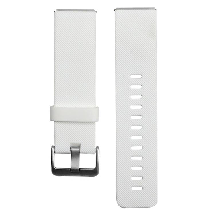 For Fitbit Blaze xDfind Steel Buckle Diagonal Texture Solid Color Silicone Watch Band, S, L