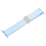 Twill Two Color Elastic Nylon Magnetic Buckle Watch Band, For Apple Watch 46mm / 49mm / 45mm / 44mm, For Apple Watch 42mm / 41mm / 40mm / 38mm