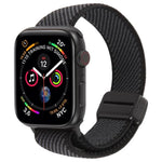 Twill Two Color Elastic Nylon Magnetic Buckle Watch Band, For Apple Watch 46mm / 49mm / 45mm / 44mm, For Apple Watch 42mm / 41mm / 40mm / 38mm