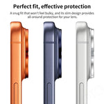 XDcase Armor Full-Coverage Frosted Metal Camera Lens Ring Film, For iPhone 17 Pro Max, For iPhone 17 Pro