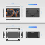 Arie 14 14 inch Expanded Display Triple Portable Monitor, US Plug, UK Plug, EU Plug