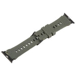xDfind Black Connector Camouflage Print Silicone Watch Band, For Apple Watch 42 / 44 / 45 / 46 / 49mm, For Apple Watch 38 / 40 / 41 / S10 42mm