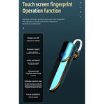 V19S Bluetooth 5.0 Business Style Fingerprint Touch Bluetooth Earphone