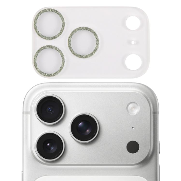 Glitter Ring Tempered Glass Camera Lens Film, For iPhone 17 Pro Max, For iPhone 17 Pro