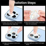 Glitter Ring Tempered Glass Camera Lens Film, For iPhone 17 Pro Max, For iPhone 17 Pro