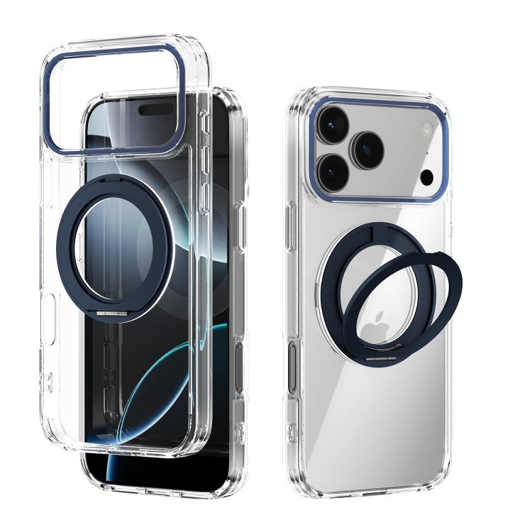 ABEEL MagSafe Q-LUCK Pivot Bracket Transparent Phone Case, For iPhone 17 Pro Max, For iPhone 17 Pro, For iPhone 17, For iPhone Air, For iPhone 16 Pro Max, For iPhone 16 Pro, For iPhone 16 Plus, For iPhone 16