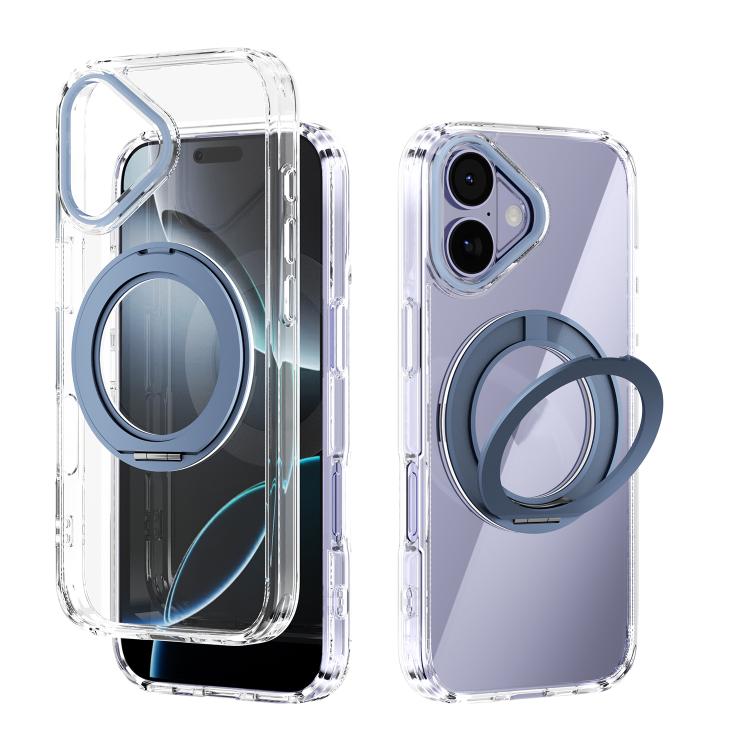 ABEEL MagSafe Q-LUCK Pivot Bracket Transparent Phone Case, For iPhone 17 Pro Max, For iPhone 17 Pro, For iPhone 17, For iPhone Air, For iPhone 16 Pro Max, For iPhone 16 Pro, For iPhone 16 Plus, For iPhone 16