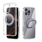 ABEEL MagSafe Q-LUCK Pivot Bracket Transparent Phone Case, For iPhone 17 Pro Max, For iPhone 17 Pro, For iPhone 17, For iPhone Air, For iPhone 16 Pro Max, For iPhone 16 Pro, For iPhone 16 Plus, For iPhone 16