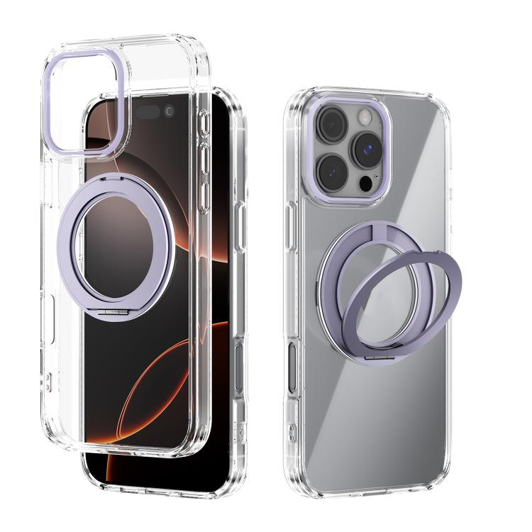 ABEEL MagSafe Q-LUCK Pivot Bracket Transparent Phone Case, For iPhone 17 Pro Max, For iPhone 17 Pro, For iPhone 17, For iPhone Air, For iPhone 16 Pro Max, For iPhone 16 Pro, For iPhone 16 Plus, For iPhone 16