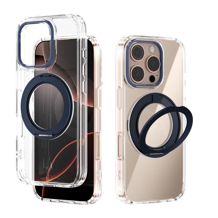 ABEEL MagSafe Q-LUCK Pivot Bracket Transparent Phone Case, For iPhone 17 Pro Max, For iPhone 17 Pro, For iPhone 17, For iPhone Air, For iPhone 16 Pro Max, For iPhone 16 Pro, For iPhone 16 Plus, For iPhone 16