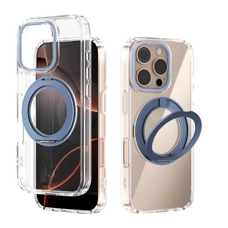 ABEEL MagSafe Q-LUCK Pivot Bracket Transparent Phone Case, For iPhone 17 Pro Max, For iPhone 17 Pro, For iPhone 17, For iPhone Air, For iPhone 16 Pro Max, For iPhone 16 Pro, For iPhone 16 Plus, For iPhone 16