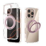 ABEEL MagSafe Q-LUCK Pivot Bracket Transparent Phone Case, For iPhone 17 Pro Max, For iPhone 17 Pro, For iPhone 17, For iPhone Air, For iPhone 16 Pro Max, For iPhone 16 Pro, For iPhone 16 Plus, For iPhone 16
