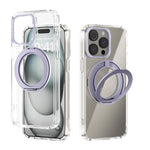 ABEEL MagSafe Q-LUCK Pivot Bracket Transparent Phone Case, For iPhone 13 Pro Max, For iPhone 13 Pro, For iPhone 13