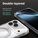 ABEEL MagSafe Q-LUCK Pivot Bracket Transparent Phone Case, For iPhone 17 Pro Max, For iPhone 17 Pro, For iPhone 17, For iPhone Air, For iPhone 16 Pro Max, For iPhone 16 Pro, For iPhone 16 Plus, For iPhone 16