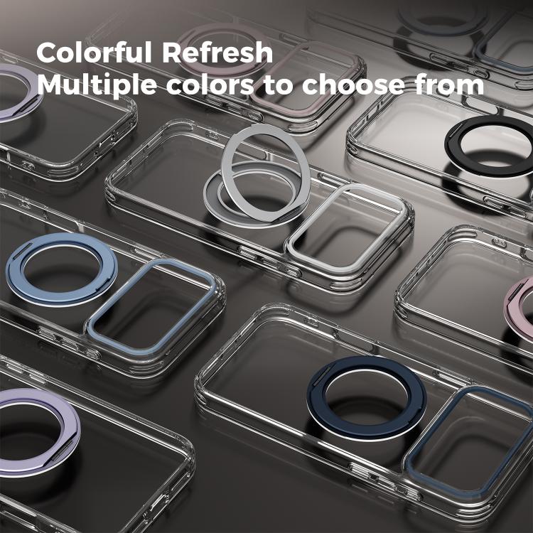 ABEEL MagSafe Q-LUCK Pivot Bracket Transparent Phone Case, For iPhone 17 Pro Max, For iPhone 17 Pro, For iPhone 17, For iPhone Air, For iPhone 16 Pro Max, For iPhone 16 Pro, For iPhone 16 Plus, For iPhone 16