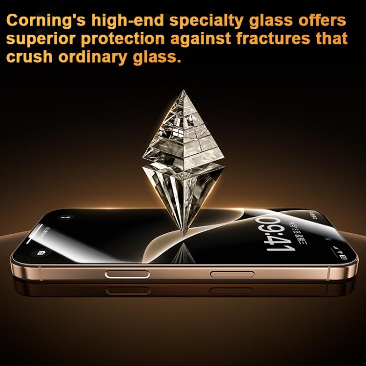 Benks King Kong Corning Hot-bend Full-glue DLC Tempered Film Quick-install Version, For iPhone 17 Pro Max, For iPhone 17 Pro