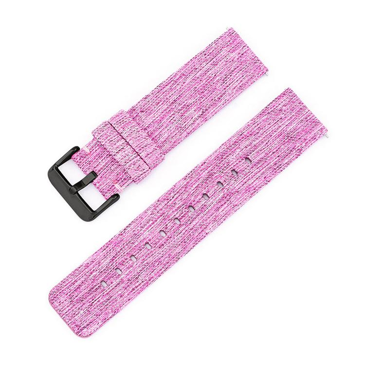 Stainless Steel Pin Buckle Nylon Woven Canvas Watch Band, 12mm, 14mm