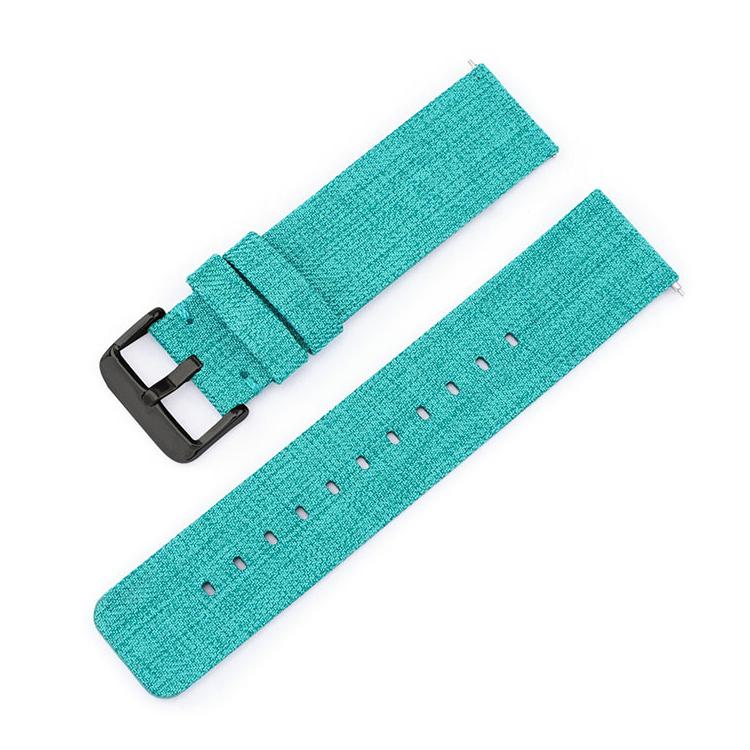 Stainless Steel Pin Buckle Nylon Woven Canvas Watch Band, 12mm, 14mm