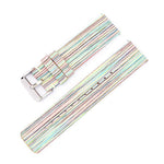 Stainless Steel Pin Buckle Nylon Woven Canvas Watch Band, 12mm, 14mm