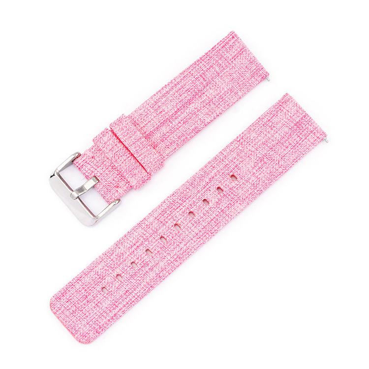 Stainless Steel Pin Buckle Nylon Woven Canvas Watch Band, 16mm, 18mm