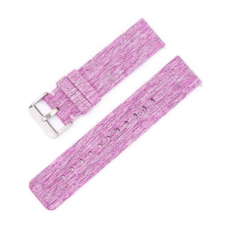 Stainless Steel Pin Buckle Nylon Woven Canvas Watch Band, 16mm, 18mm