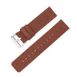 Stainless Steel Pin Buckle Nylon Woven Canvas Watch Band, 20mm, 22mm