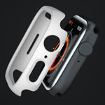 xDfind PC Frosted Hollow Half Coverage Watch Cover, For Apple Watch Ultra 3 / 2 / 1 49mm, For Apple Watch Series 9 / 8 / 7 45mm, For Apple Watch Series 9 / 8 / 7 41mm, For Apple Watch Series 3 / 2 / 1 38mm