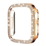 xDfind Double Row Diamond Hollow PC Watch Cover, For Apple Watch Series 6 / 5 / 4 / SE 44mm, For Apple Watch Series 6 / 5 / 4 / SE 40mm, For Apple Watch Series 11 46mm / 10 46mm, For Apple Watch Series 11 42mm / 10 42mm                                 ...