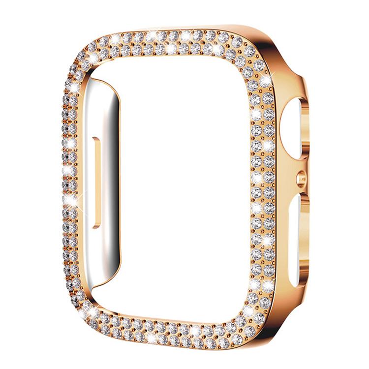 xDfind Double Row Diamond Hollow PC Watch Cover, For Apple Watch Series 6 / 5 / 4 / SE 44mm, For Apple Watch Series 6 / 5 / 4 / SE 40mm, For Apple Watch Series 11 46mm / 10 46mm, For Apple Watch Series 11 42mm / 10 42mm                                 ...