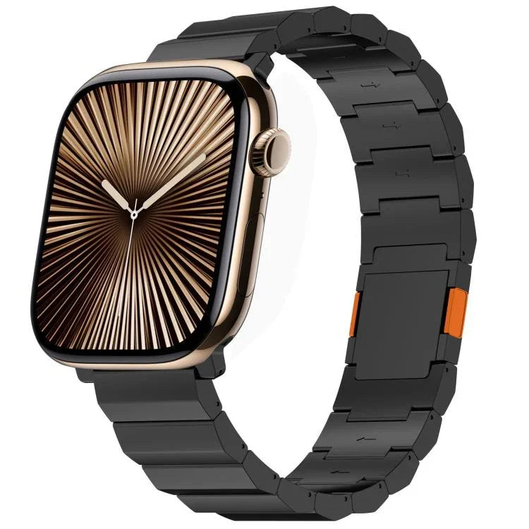 Thick One-bead Magnetic Clasp Titanium Alloy Watch Band, For Apple Watch 46mm / 49mm / 45mm / 44mm, For Apple Watch 42mm / 41mm / 40mm / 38mm
