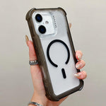 Transparent Matte TPU Hybrid PC 3-in-1 MagSafe Phone Case, For iPhone 17 Pro Max, For iPhone 17 Pro, For iPhone 17, For iPhone Air, For iPhone 16 Pro Max, For iPhone 16 Pro, For iPhone 16 Plus, For iPhone 16