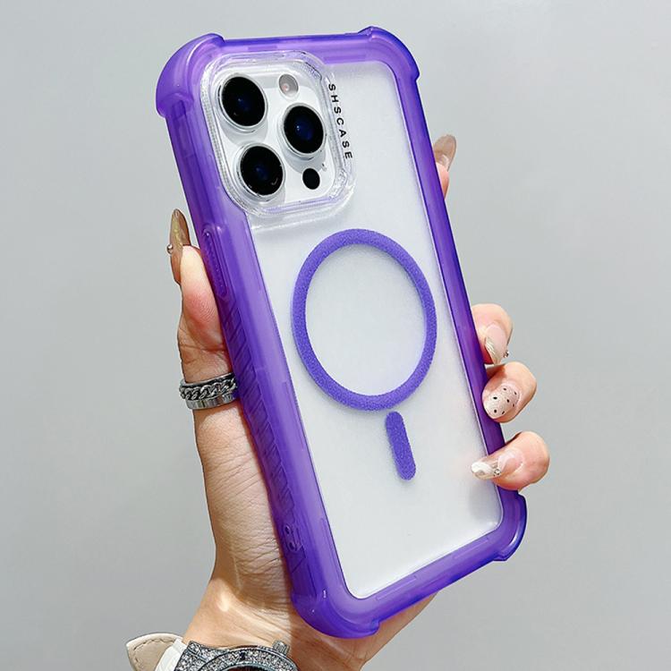 Transparent Matte TPU Hybrid PC 3-in-1 MagSafe Phone Case, For iPhone 15 Pro Max, For iPhone 15 Pro, For iPhone 15 Plus, For iPhone 15, For iPhone 14 Plus, For iPhone 14, For iPhone 14 Pro, For iPhone 14 Pro Max