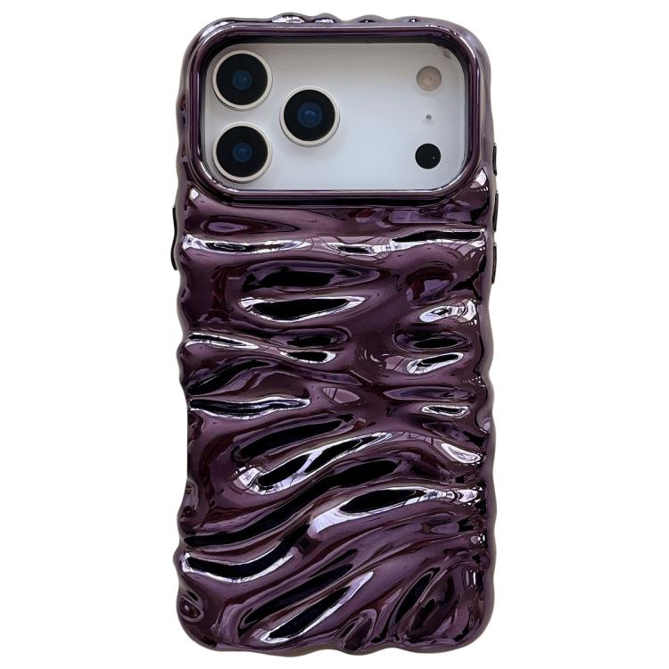 Cream Texture Electroplating TPU Full Coverage Phone Case, For iPhone 17 Pro Max, For iPhone 17 Pro