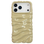 Cream Texture Electroplating TPU Full Coverage Phone Case, For iPhone 17 Pro Max, For iPhone 17 Pro