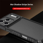 War Shadow Stripe Series Airbag Frosted Shockproof Phone Case, For iPhone 17 Pro Max, For iPhone 17 Pro