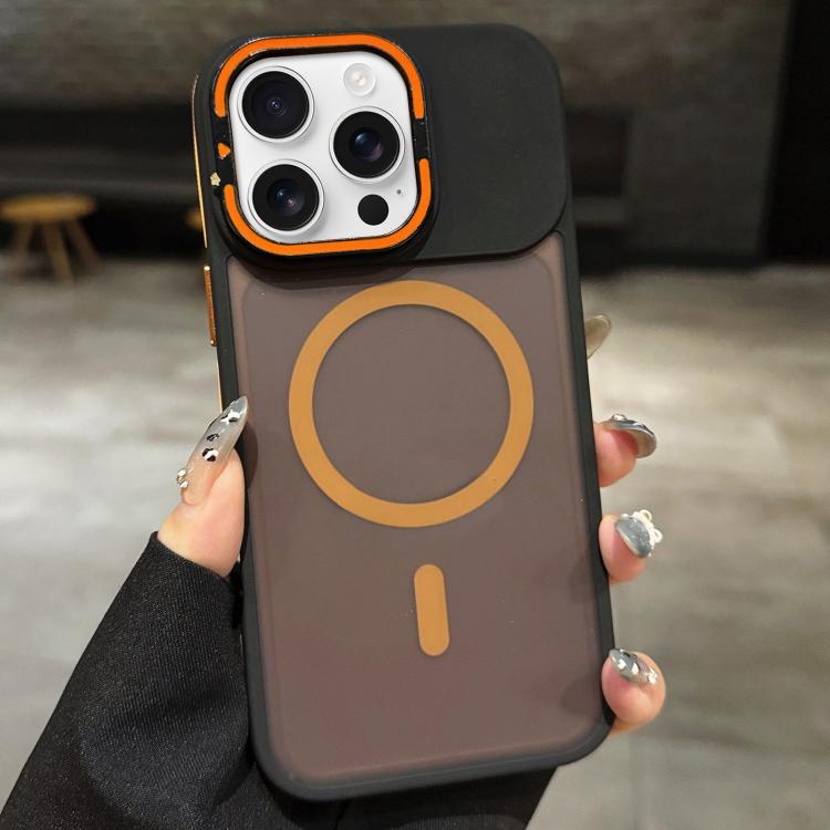 Skin Feel Frosted Metal Lens Holder MagSafe Magnetic Phone Case, For iPhone 17 Pro Max, For iPhone 17 Pro, For iPhone 17, For iPhone Air, For iPhone 16 Pro Max, For iPhone 16 Pro