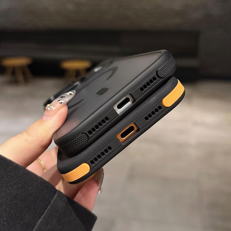 Skin Feel Frosted Metal Lens Holder MagSafe Magnetic Phone Case, For iPhone 12 Pro Max, For iPhone 12 Pro, For iPhone 11
