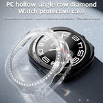 xDfind Single Row Diamond Hollow PC Watch Cover, For Galaxy Watch Ultra2 2026 / 2025 / 1 2024