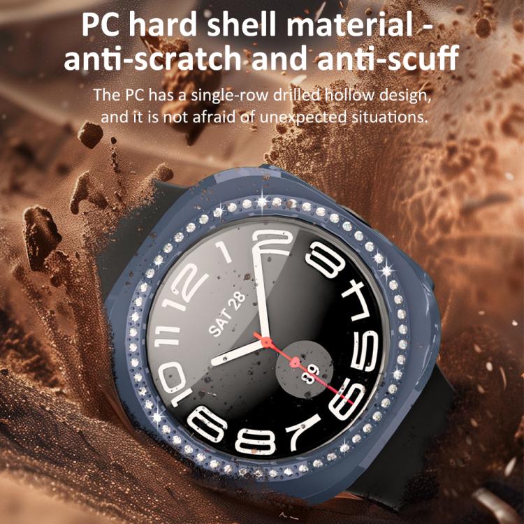 xDfind Single Row Diamond Hollow PC Watch Cover, For Galaxy Watch Ultra2 2026 / 2025 / 1 2024