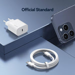 USAMS CC226 T65 PD20W USB-C / Type-C Single Port Fast Charger, EU Plug, CC226