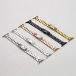 H-style Width 14mm Stainless Steel Metal Watch Band, For Apple Watch 46mm / 49mm / 45mm / 44mm, For Apple Watch 42mm / 41mm / 40mm / 38mm