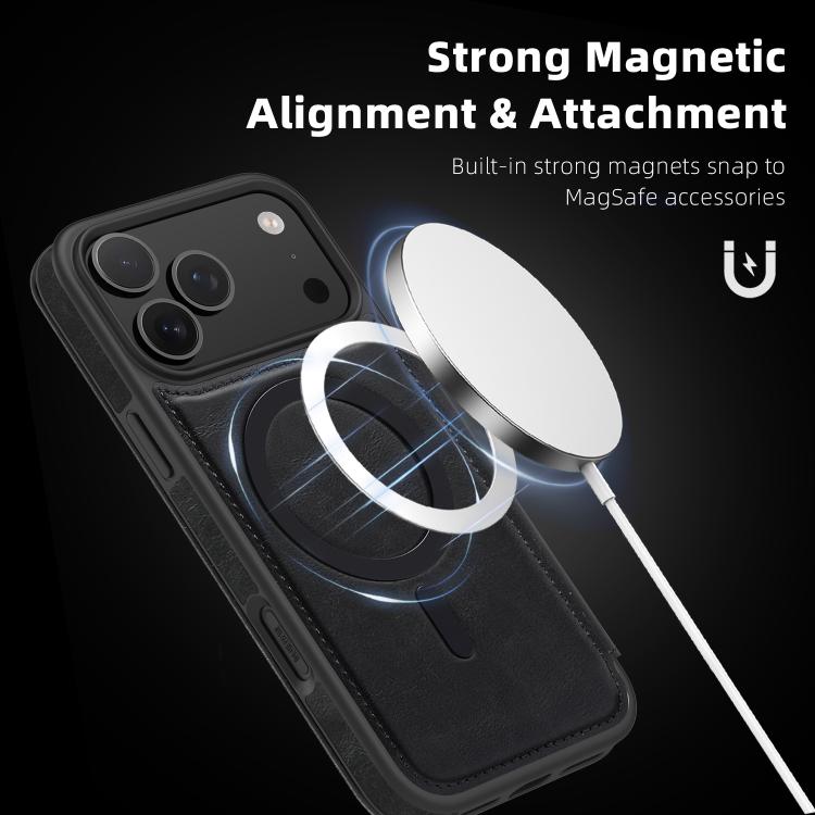 Linton MagSafe Leather Phone Case, For iPhone 18 Pro / 17 Pro, For iPhone 18 Pro Max / 17 Pro Max, For iPhone 17, For iPhone Air