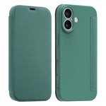 Imitate Liquid Skin Feel Leather Phone Case with Card Slots, For iPhone 17 Pro Max, For iPhone 17 Pro, For iPhone 17, For iPhone Air