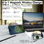 15W Multi-function Magnetic Wireless Charger with Fold Stand