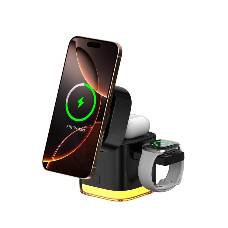 C53 QI2 25W 5 in 1 Multifunctional Foldable Magnetic Wireless Charger