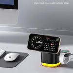 C53 QI2 25W 5 in 1 Multifunctional Foldable Magnetic Wireless Charger